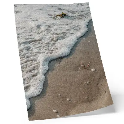 Decoratieve poster zand, water, verfijning en harmonie