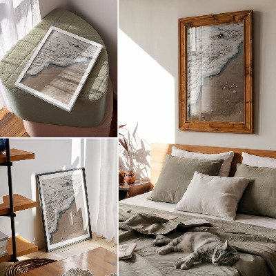 Decoratieve poster Zand, water, verfijning, harmonie