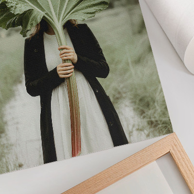 Wandposter Het mysterie van de natuur: blad en figuur