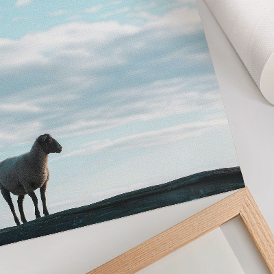 Decoratieve poster Hemel, wolken, schapen, diepe stilte, vrede