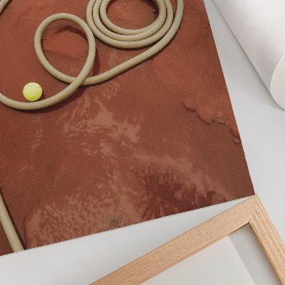 Wandposter Intense rode bal contrast tuinslang