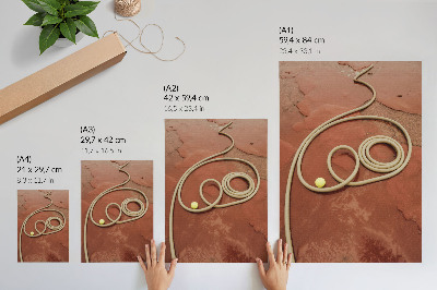 Wandposter Intense rode bal contrast tuinslang