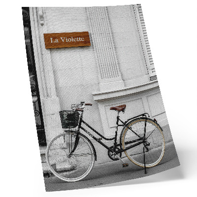Poster Elegante fiets en klassieke architectuur