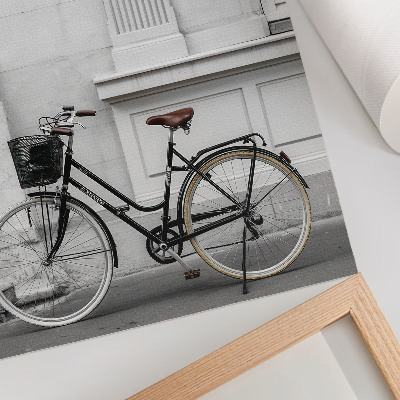 Poster Elegante fiets en klassieke architectuur