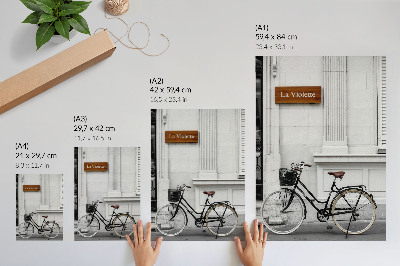 Poster Elegante fiets en klassieke architectuur