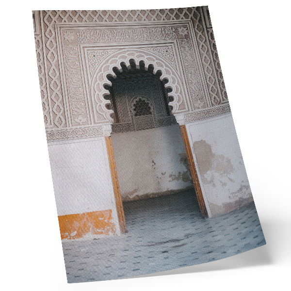 Decoratieve poster Oosterse decoraties en wandsymmetrie