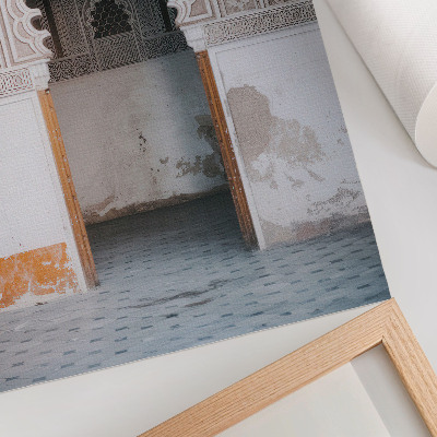 Decoratieve poster Oosterse decoraties en wandsymmetrie