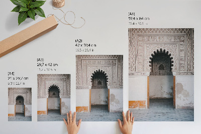 Decoratieve poster Oosterse decoraties en wandsymmetrie