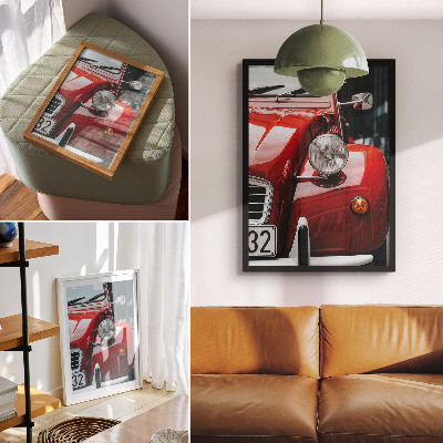 Wandposter Klassieke auto, expressieve details, retro-sfeer