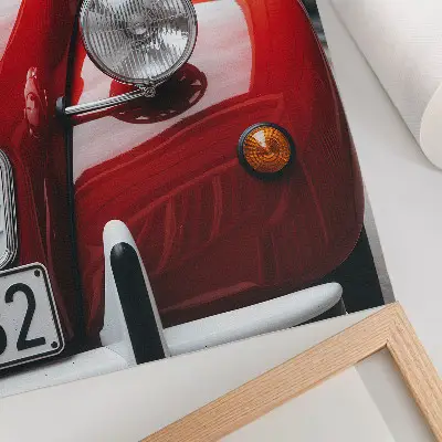 Wandposter klassieke auto met expressieve details en retro-sfeer