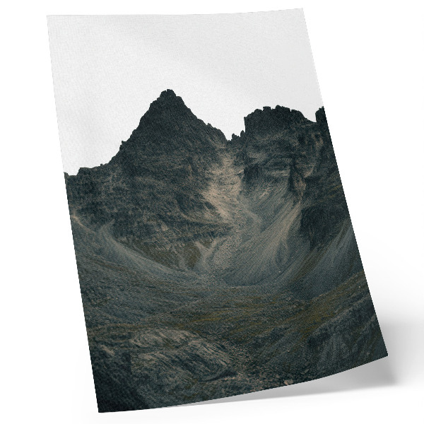 Decoratieve poster Majestueuze bergtoppen, ongerepte natuur