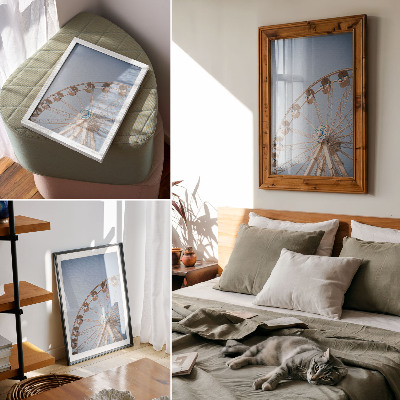 Poster Een cirkel tegen de hemel, elegantie, harmonie, eenvoud.