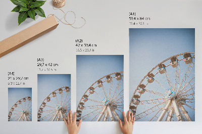 Poster Een cirkel tegen de hemel, elegantie, harmonie, eenvoud.