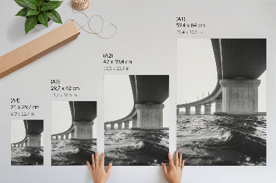 Decoratieve poster Minimalisme overbrugt de kloof tussen architectuur en moderniteit.