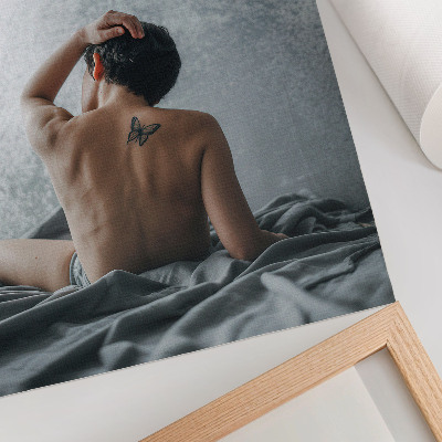 Wandposter Minimalistische nude in grijstinten