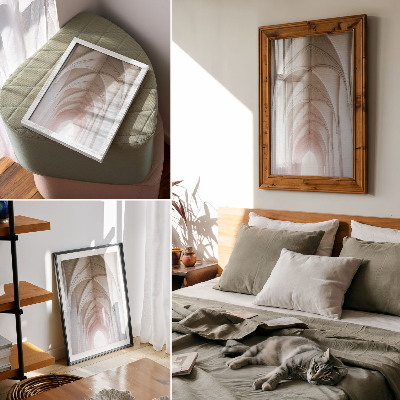 Wandposter Elegante gewelven, bogen, symmetrie, een lichte ruimte