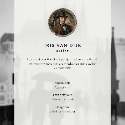 Poster stel tijdens een wandeling in de regen bij historische architectuur