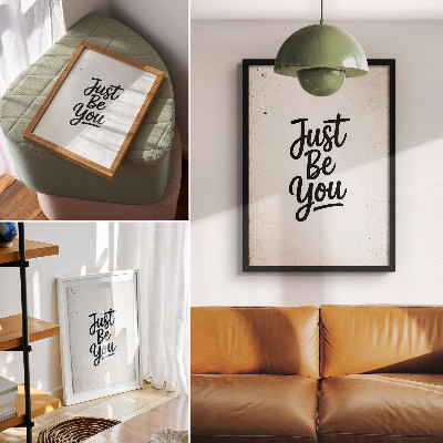 Decoratieve poster Minimalisme, elegantie, motivatie, zwart-witcontrast