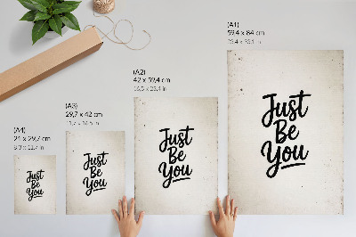 Decoratieve poster Minimalisme, elegantie, motivatie, zwart-witcontrast