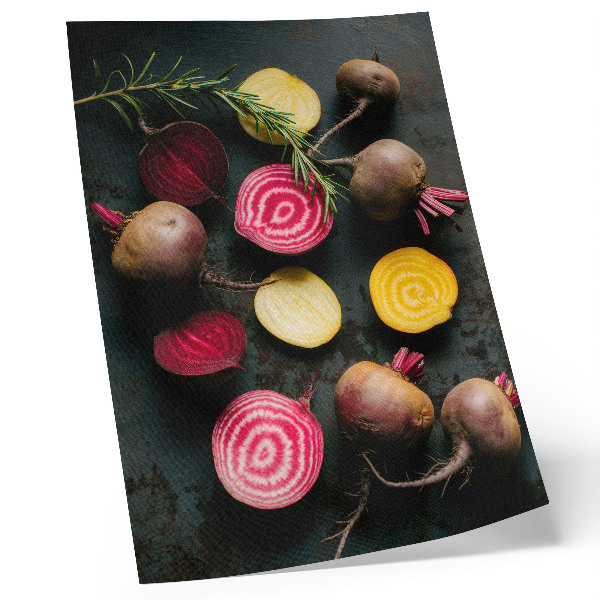 Wandposter Bieten en rozemarijn, natuurlijke warme tinten