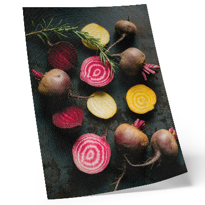 Wandposter Bieten en rozemarijn, natuurlijke warme tinten