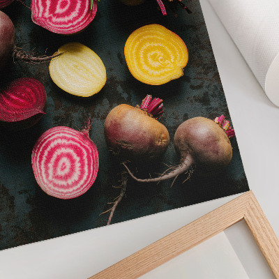 Wandposter Bieten en rozemarijn, natuurlijke warme tinten