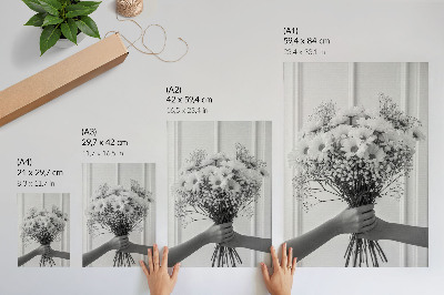 Poster Delicate bloemen minimalisme elegantie subtiliteit