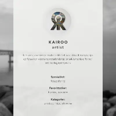 Decoratieve poster rustig wateroppervlak met warme kleuren van de lucht en een brug