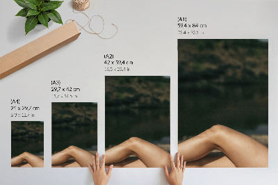 Decoratieve poster Minimalistische schoonheid in een natuurlijke omgeving