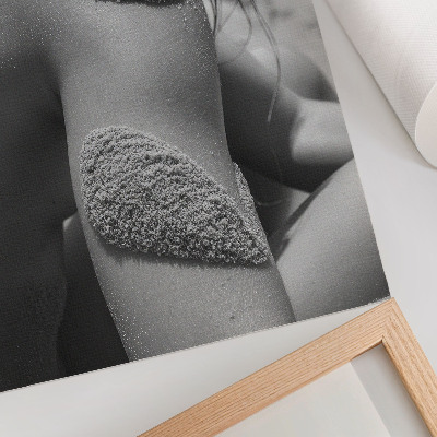 Poster Man zand textuur natuur close-up harmonie