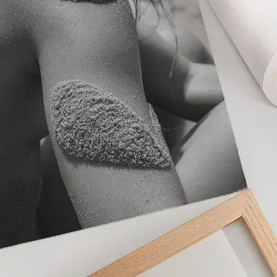 Poster met een close-up van een zandtextuur in harmonie met de natuur