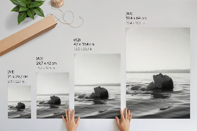 Poster Zwart-wit esthetiek, minimalistische stijl, elegantie