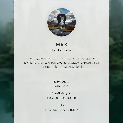 Poster subtiele mist met bomen in een vredig winterlandschap