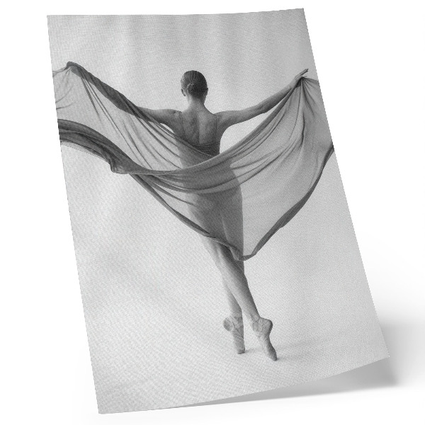 Decoratieve poster Dans in zwart-wit, elegantie, beweging, verfijning