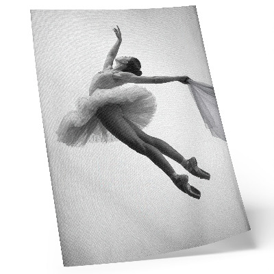 Wandposter Een ballerina in beweging met gratie en lichtheid.