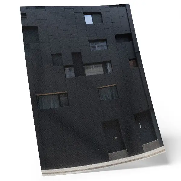 Poster Minimalistische gevel met geometrische vormen in harmonie
