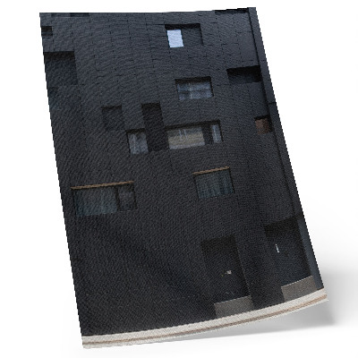 Poster Minimalistische gevel met geometrische vormen in harmonie.