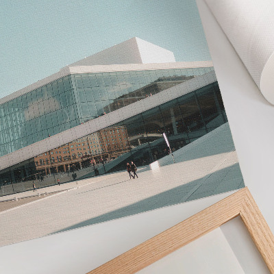 Decoratieve poster Glasarchitectuur in een minimalistische omgeving