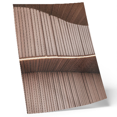 Wandposter Beige, lichte, moderne houten panelen