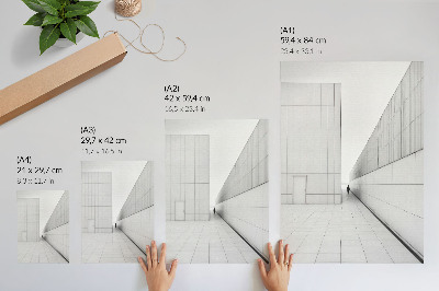 Poster Minimalistische geometrische architectuur