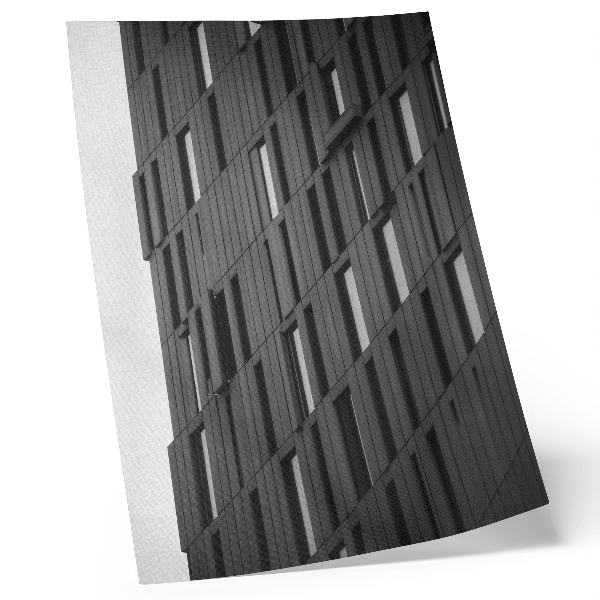 Wandposter Geometrische vormen in grafiet in een moderne stijl