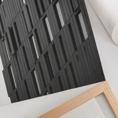 Wandposter Geometrische vormen in grafiet in een moderne stijl