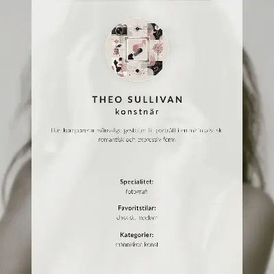 Decoratieve poster vrouw in de spiegel met warme kleuren en een vredige uitstraling