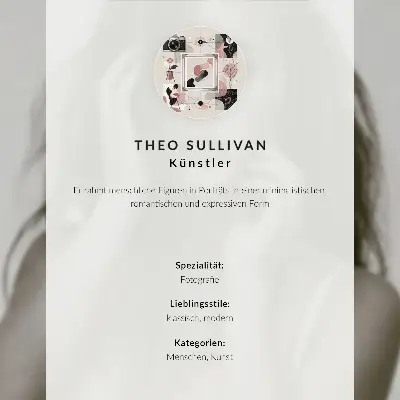 Decoratieve poster vrouw in de spiegel met warme kleuren en een vredige uitstraling
