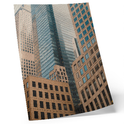 Wandposter Moderne wolkenkrabbers, geometrische vormen, elegantie