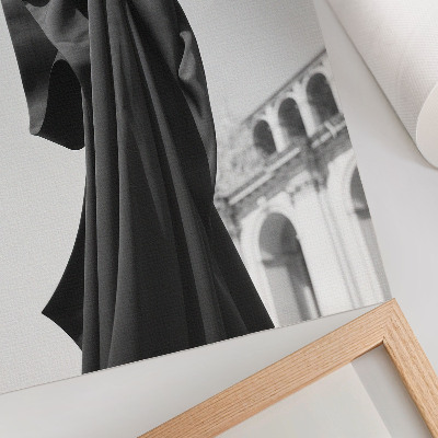 Decoratieve poster Minimalistische compositie, textielarchitectuur