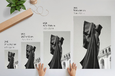 Decoratieve poster Minimalistische compositie, textielarchitectuur