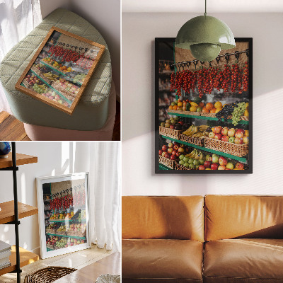 Decoratieve poster Kleurrijk fruit, de geur van traditie, de sfeer van de natuur