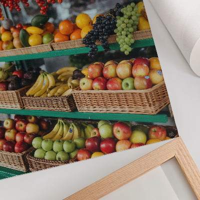 Decoratieve poster Kleurrijk fruit, de geur van traditie, de sfeer van de natuur