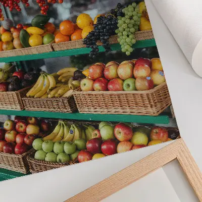 Decoratieve poster kleurrijk fruit met de sfeer van de natuur